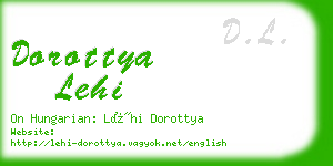 dorottya lehi business card